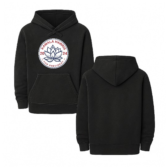 Kamala Harris For President Kamala Lotus Double Sided Mineral Wash Hoodies
