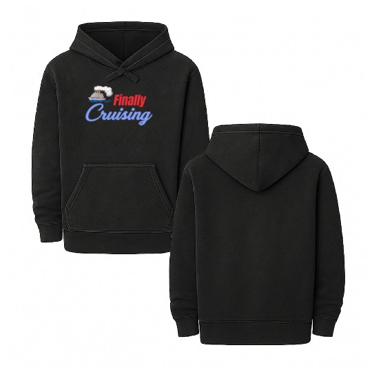 Finally Cruising Cruise Ship Lover Sailing Double Sided Mineral Wash Hoodies