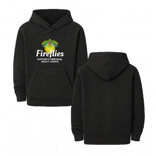 Fireflies Firefly Lightning Bug Insect Collector Double Sided Mineral Wash Hoodies