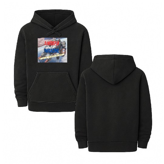 Elon Musk and Polaris Dawn crew A.M.M. 9-12 Double Sided Mineral Wash Hoodies