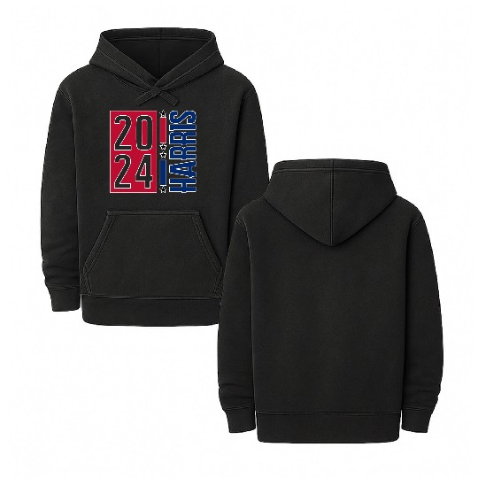Kamala Harris 2024 Madam President Double Sided Mineral Wash Hoodies