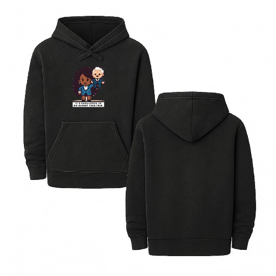 The Legend of Kamala Harris and Tim Walz Double Sided Mineral Wash Hoodies
