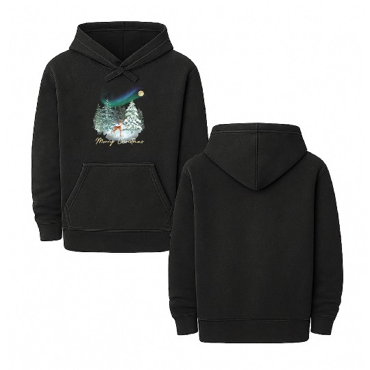 Christmas feeling winter wonderland with nordic Double Sided Mineral Wash Hoodies