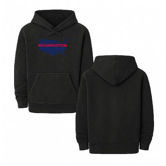 Washington We Have A Problem Double Sided Mineral Wash Hoodies