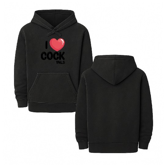 Funny I Love Cocktails 1 Double Sided Mineral Wash Hoodies