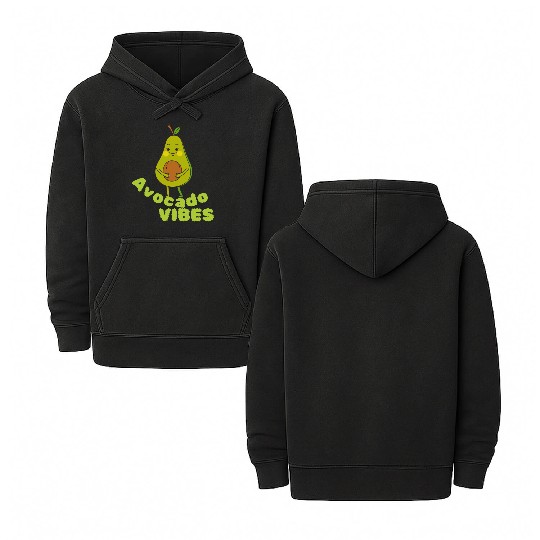 avocado vibes Double Sided Mineral Wash Hoodies
