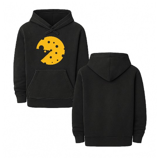 Cheese or a mouse in this fun optical illusion Double Sided Mineral Wash Hoodies