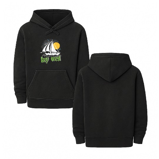 KEY-WEST FLORIDA Sunshine-State West Keys Double Sided Mineral Wash Hoodies