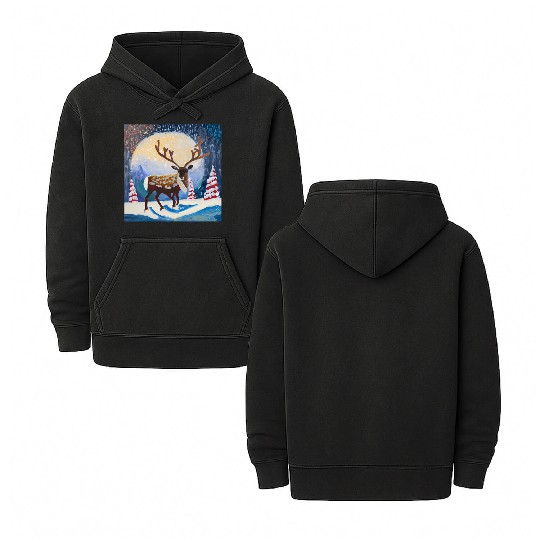 Christmas raider Double Sided Mineral Wash Hoodies