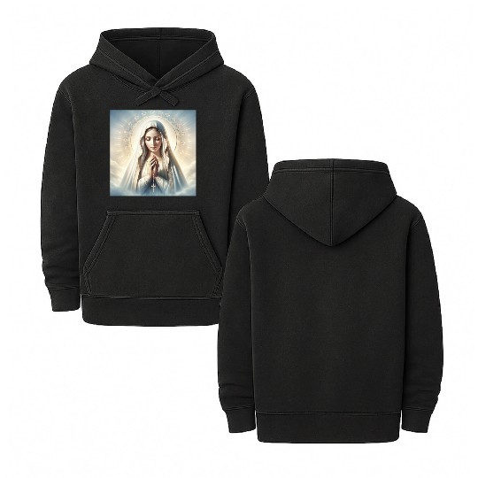 Our Lady of Fátima Double Sided Mineral Wash Hoodies