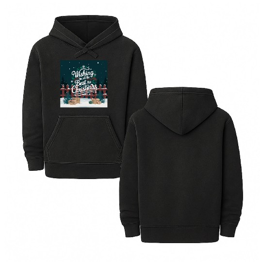 Wishing you all the best this christmas Double Sided Mineral Wash Hoodies