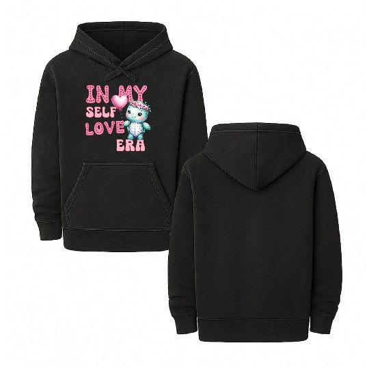 Cute Valentine's day Turtle - In my self love Double Sided Mineral Wash Hoodies