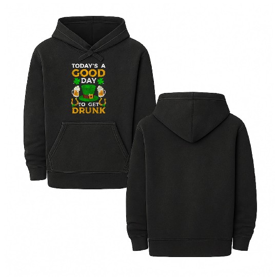 Pub Shamrock Gold World Tour Double Sided Mineral Wash Hoodies