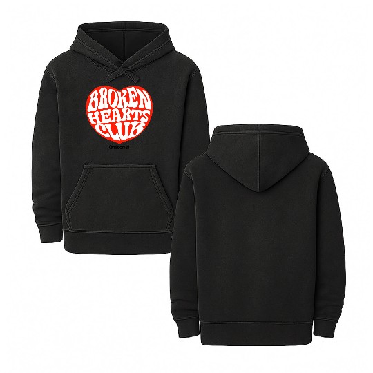 Broken Hearts Club Double Sided Mineral Wash Hoodies