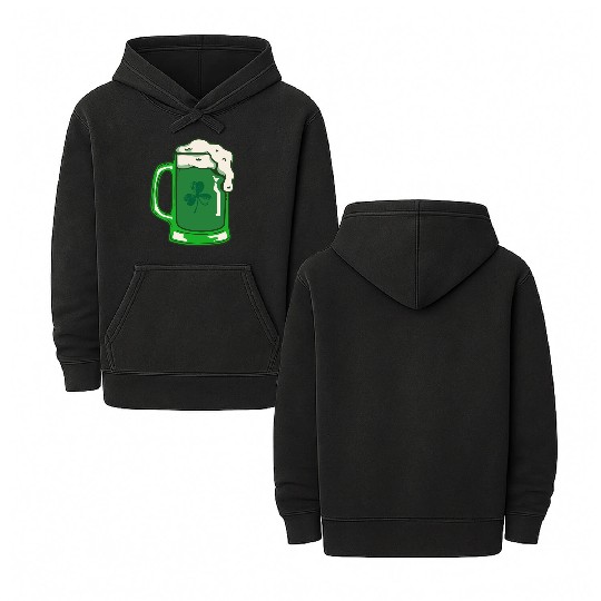 Green Beer Double Sided Mineral Wash Hoodies