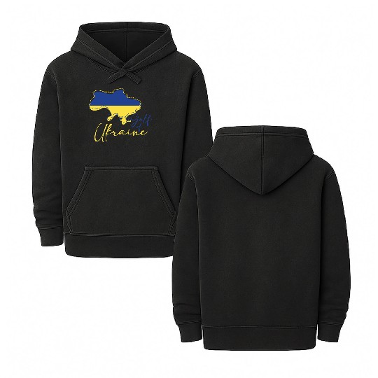 Azov and black sea of Ukraine Double Sided Mineral Wash Hoodies