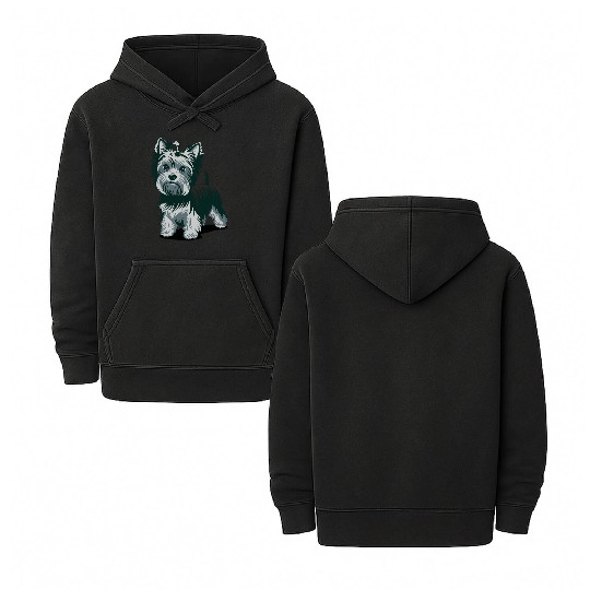 Adorable Yorkshire Terrier Art for Dog Lovers Double Sided Mineral Wash Hoodies