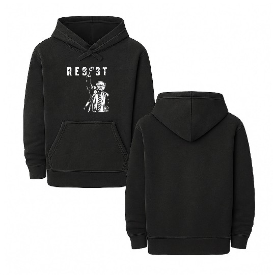 RESIST Bernie Sanders Freedom US National Service Double Sided Mineral Wash Hoodies