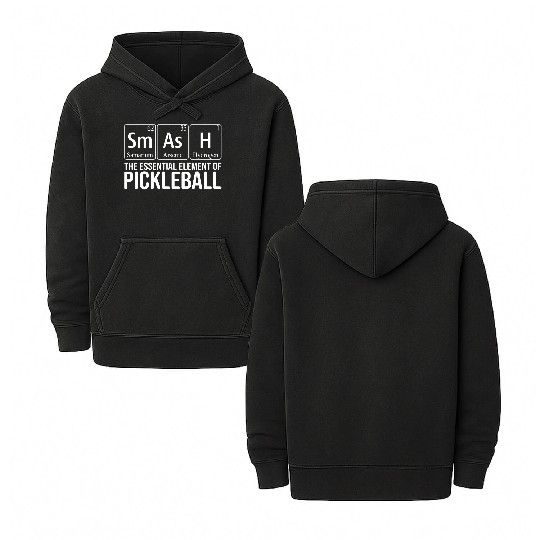 Funny periodic table of the element Pickleball Double Sided Mineral Wash Hoodies