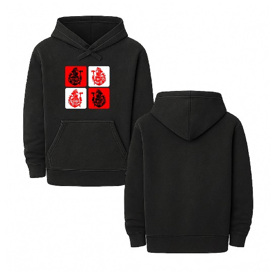 Fire Brigade - Courage In Action Double Sided Mineral Wash Hoodies