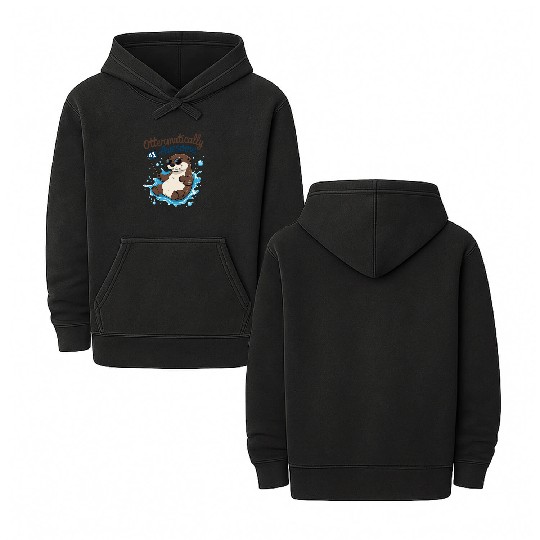 Ottermatically Awesome – Funny Otter Double Sided Mineral Wash Hoodies