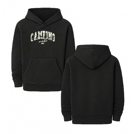 Camp Vacation Camping mode Double Sided Mineral Wash Hoodies