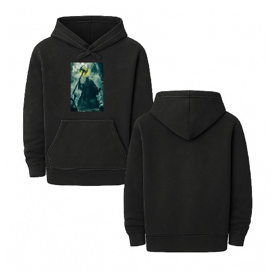 Dark Necromancer Rises Double Sided Mineral Wash Hoodies