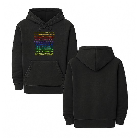 Latin Numbers - 7Color Double Sided Mineral Wash Hoodies