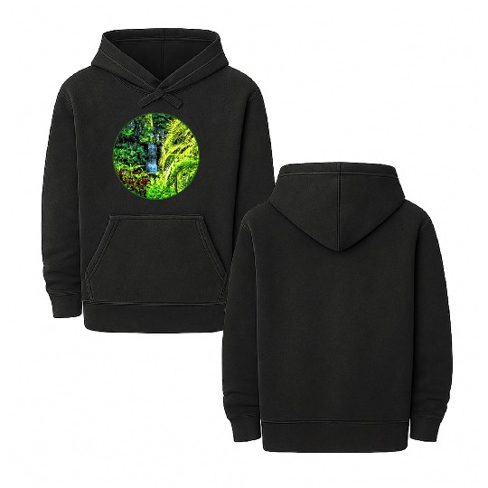 Bahamas - Tropical Waterfall Double Sided Mineral Wash Hoodies