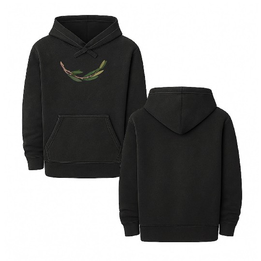Olive branch 2 Double Sided Mineral Wash Hoodies