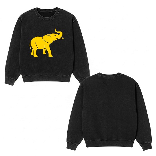 Elephant Double Sided Mineral Wash Sweatshirts