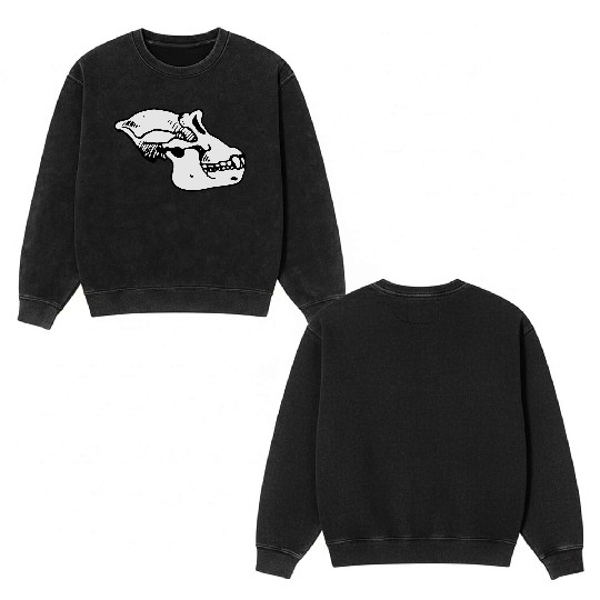 ape skull Double Sided Mineral Wash Sweatshirts