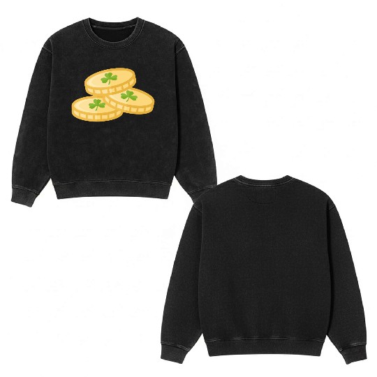 St. Patrick's Day Double Sided Mineral Wash Sweatshirts