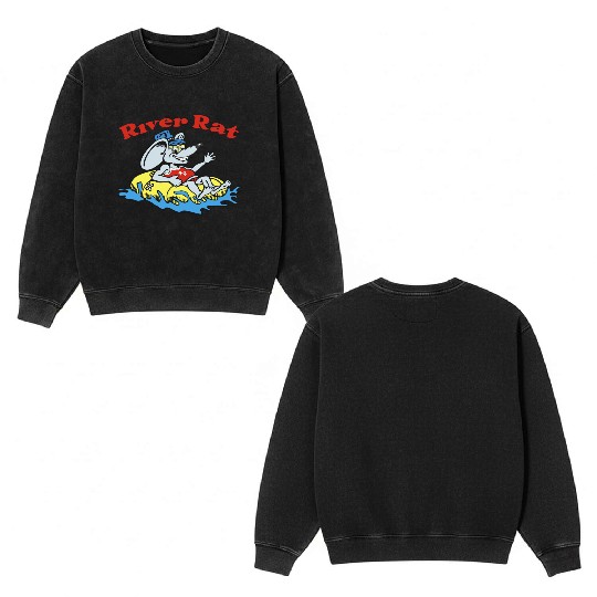 River Rat Swim Double Sided Mineral Wash Sweatshirts