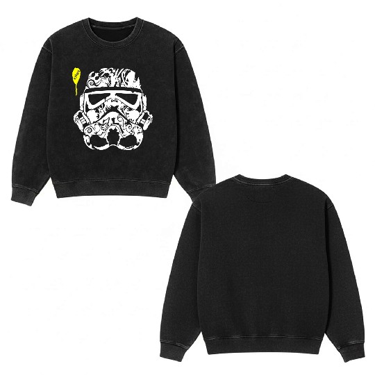 Stormtrooper Tatoo Double Sided Mineral Wash Sweatshirts