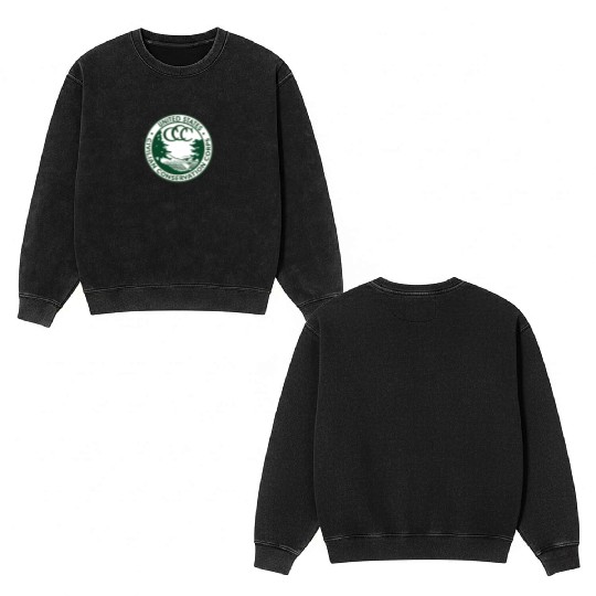 Civilian Conservation Corps Double Sided Mineral Wash Sweatshirts Vintage CCC 1940s America Gift Double Sided Mineral Wash Sweatshirts