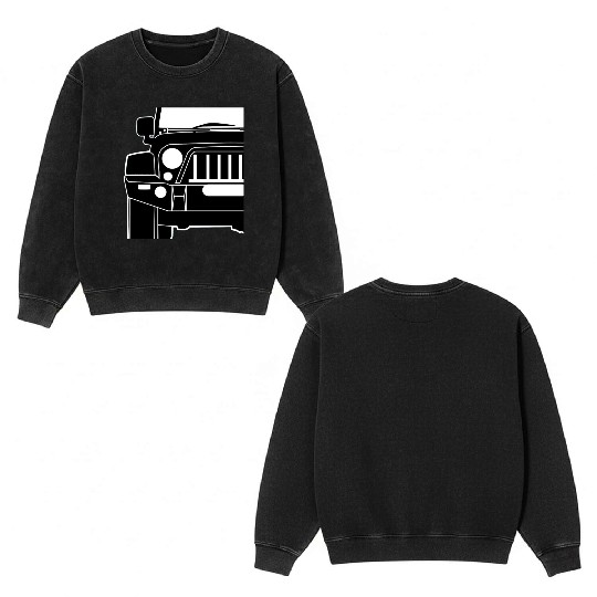 jeep wrang Double Sided Mineral Wash Sweatshirts