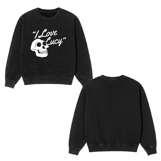 I LOVE LUCY Double Sided Mineral Wash Sweatshirts
