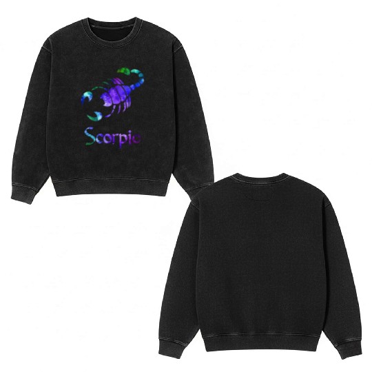 Scorpio Double Sided Mineral Wash Sweatshirts