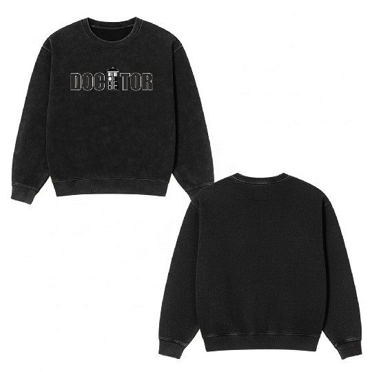 DOCTOR WHO Double Sided Mineral Wash Sweatshirts