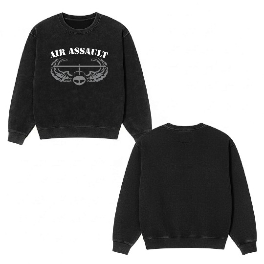 Army Air Assault 20460 Double Sided Mineral Wash Sweatshirts