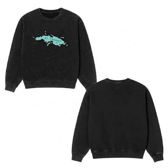 st thomas usvi Double Sided Mineral Wash Sweatshirts