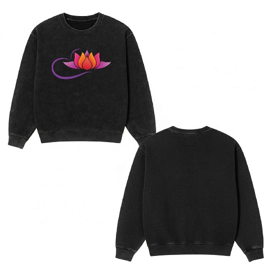 Lotus logo Double Sided Mineral Wash Sweatshirts