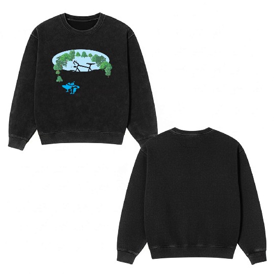 cycle is best exercise Double Sided Mineral Wash Sweatshirts