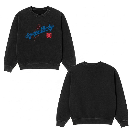 1980 Square Body Double Sided Mineral Wash Sweatshirts