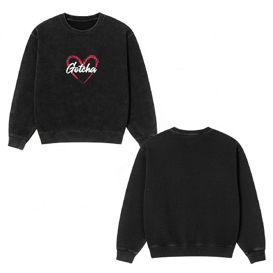 Gotcha Heart Adoption Double Sided Mineral Wash Sweatshirts