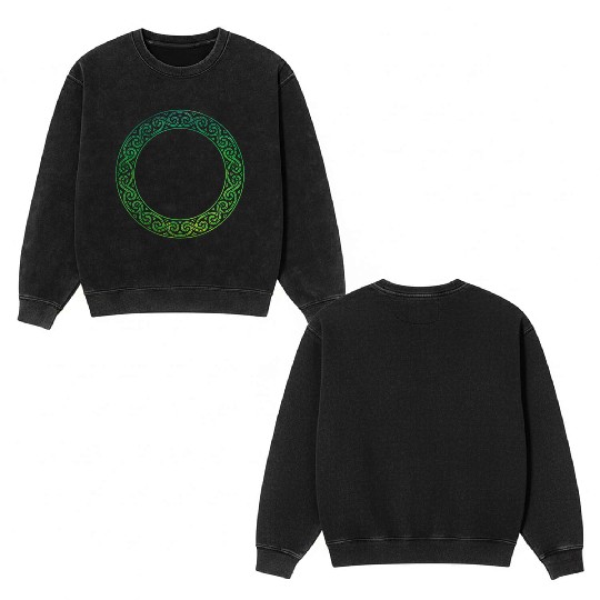Celtic Knot Double Sided Mineral Wash Sweatshirts