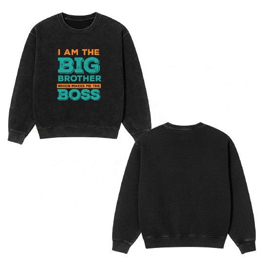 Big Brother Boss Double Sided Mineral Wash Sweatshirts