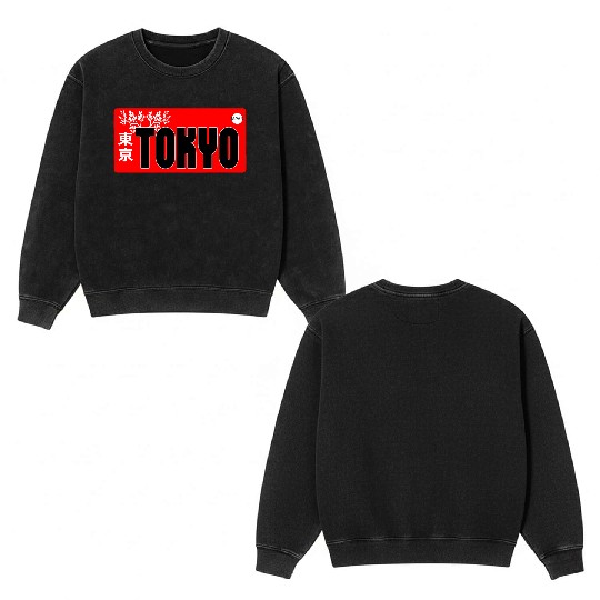 Tokyo Double Sided Mineral Wash Sweatshirts