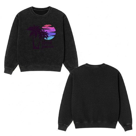 Negril Jamaica Beach Lover Spring Break Cruise Vac Double Sided Mineral Wash Sweatshirts